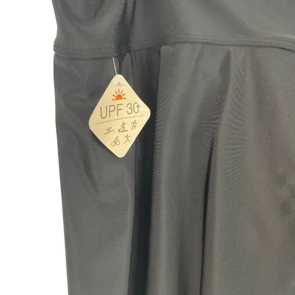 ZeroXposur Womens Size 2X Black UPF 30+ Quick Dry Sport Swim Swing Skirtini - Picture 4 of 10